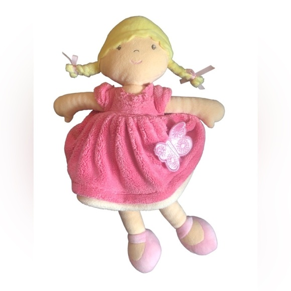 Bonikka Ria Doll Blonde Hair Brown Eyes Pink Dress Soft Cuddly Butterfly Collect - Picture 2 of 9